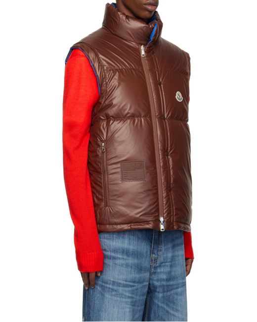 Moncler Blue Verone Reversible Short Puffer Jacket for men