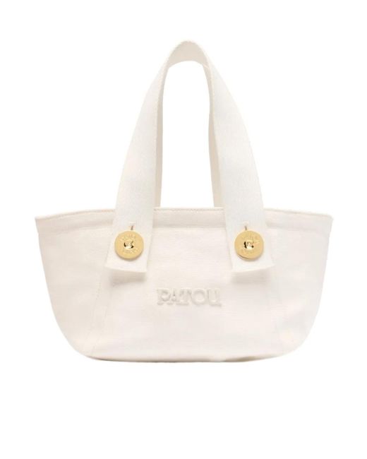 Patou Natural Small Trapeze Tote Bag