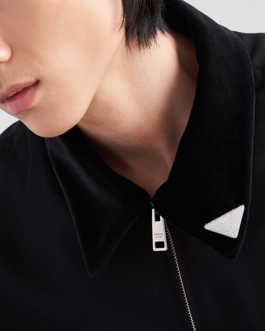 Prada White Eternal Brooch for men