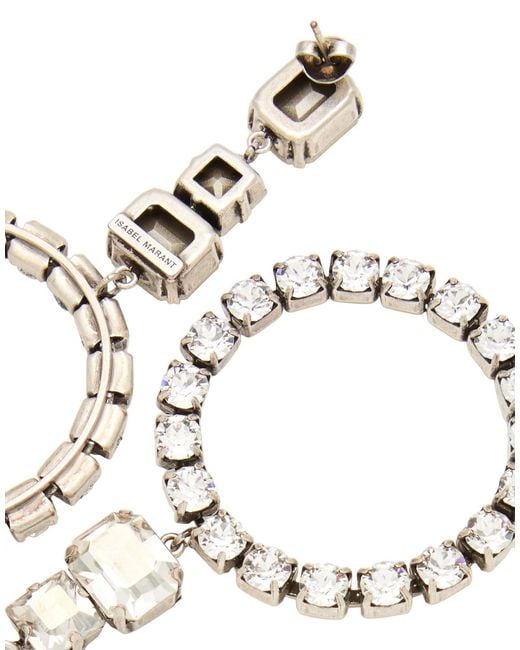 Isabel Marant White Metal Earrings