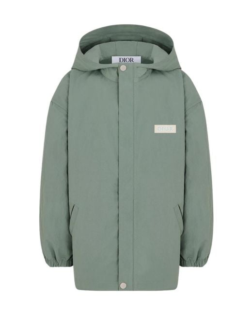 Dior Green Hooded Windproof Jacket