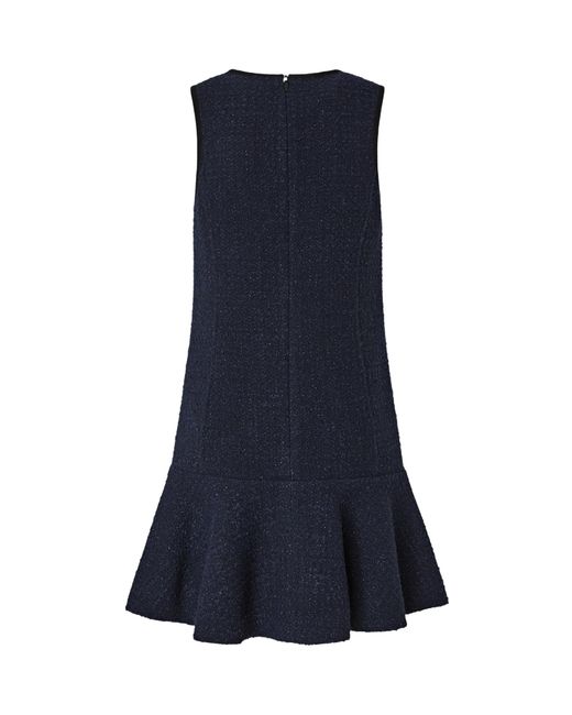 Pinko Blue Flared Sleeveless Mini Dress