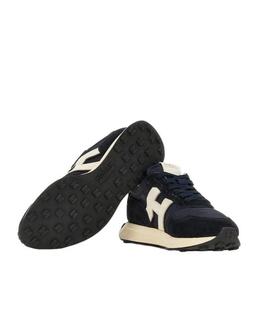 Hogan Blue H601 Lace-Up Sneakers for men