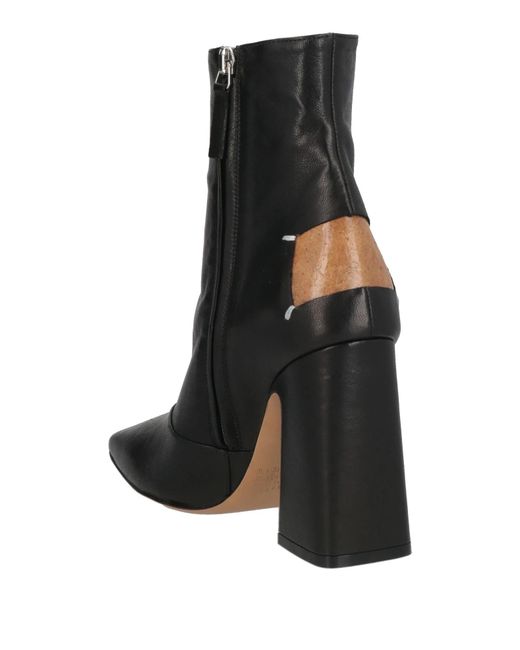 Maison Margiela Black Leather Ankle Boots
