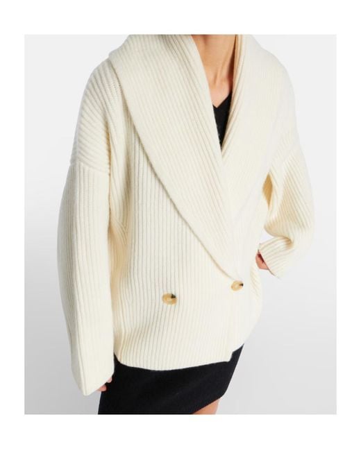 Vince Natural Ribbed-Knit Jacket