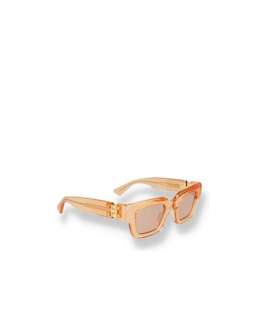 Bottega Veneta Pink Eyewear Square Frame Sunglasses for men