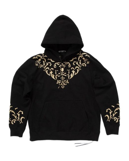 Mastermind Japan Black Mw25S15-Sw031- Ornament Hoodie for men