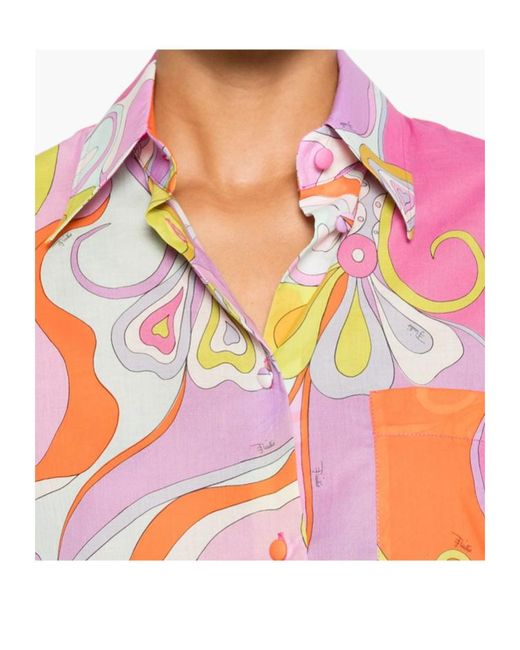 Emilio Pucci Pink Pucci All-Over Printed Button-Up Shirt