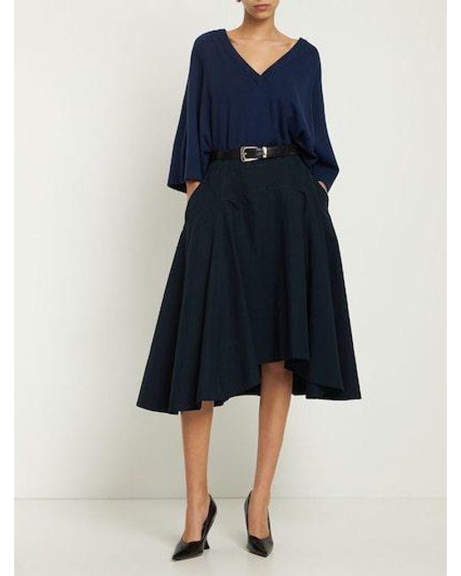 Michael Kors Blue V-Neck Sweater Pullover