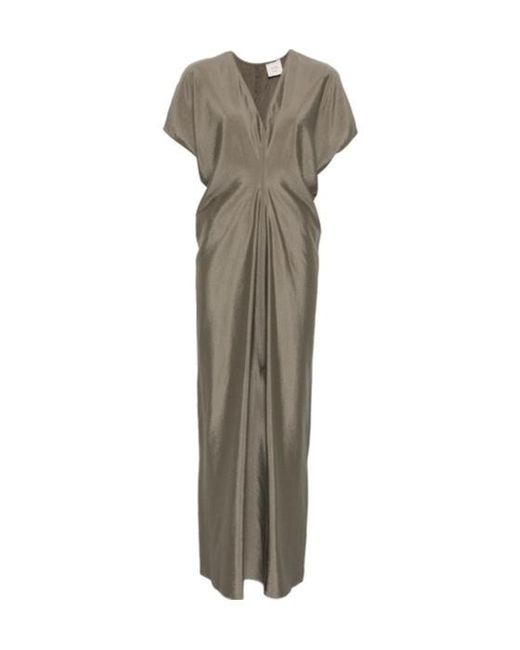 Alysi Green Draped Dress