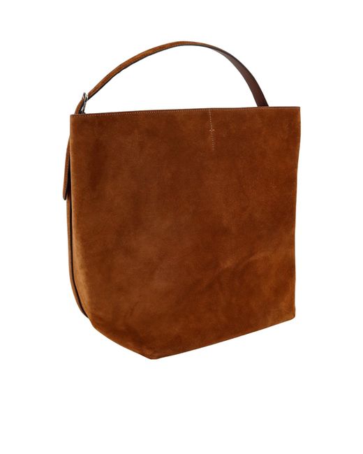 Totême Brown Totême Open Top Tote Bag