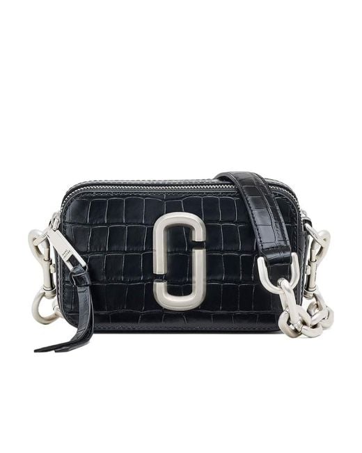 Marc Jacobs Black The Snapshot Leather Shoulder Bag