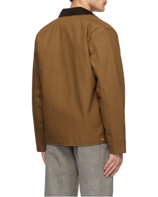 Carhartt Brown Long-Sleeved Casual Jacket for men