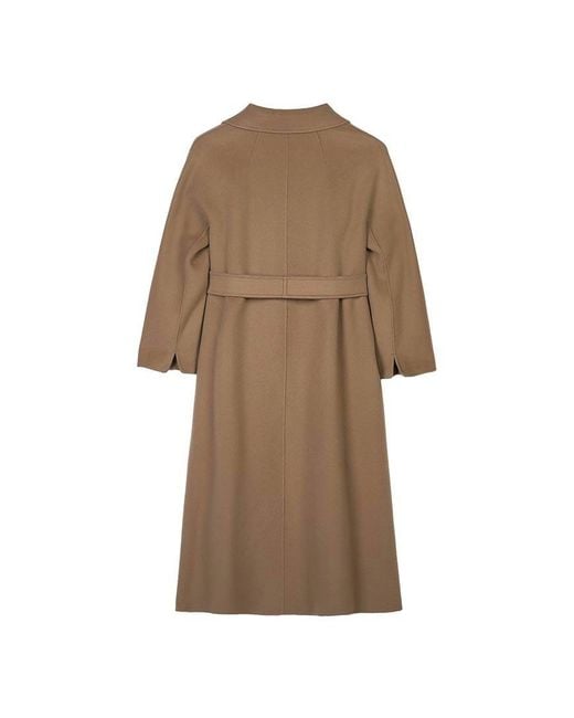 Max Mara Natural Long-Sleeved Coat