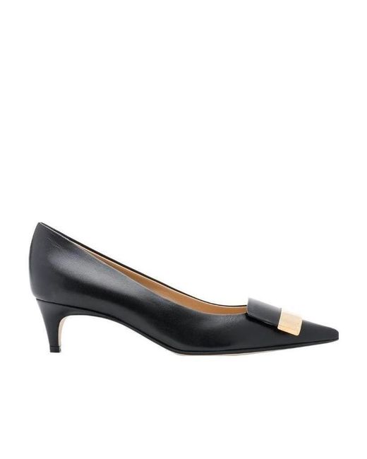 Sergio Rossi Gray Sr1 Pointed Toe Pumps