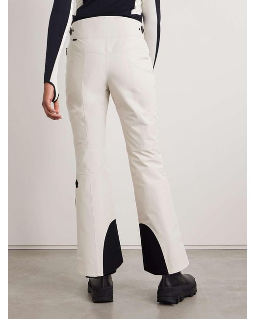 Moncler White Button Ski Pants