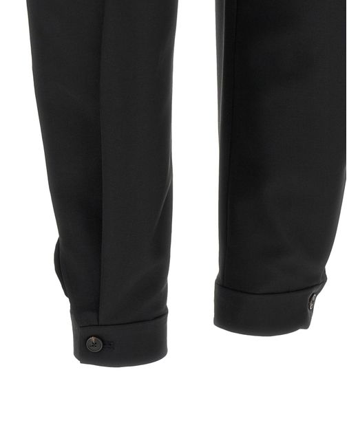 Rohe Black Casual Pants With Belt Loops