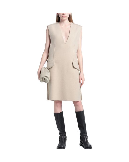 MM6 by Maison Margiela Natural Midi Dresses