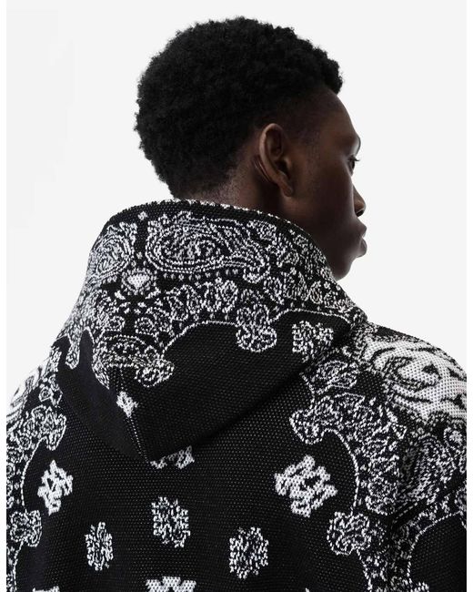 Amiri Black Bandana Hoodie for men