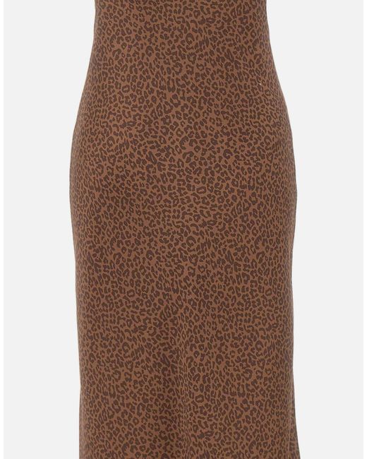 Mc2 Saint Barth Brown Ravel Printed Slim Dress