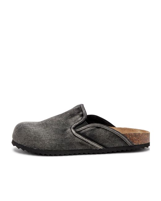 DIESEL Brown D-Woodstock Slippers for men