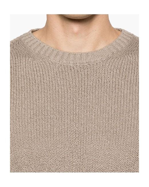 Drumohr Brown Crewneck Pullover for men