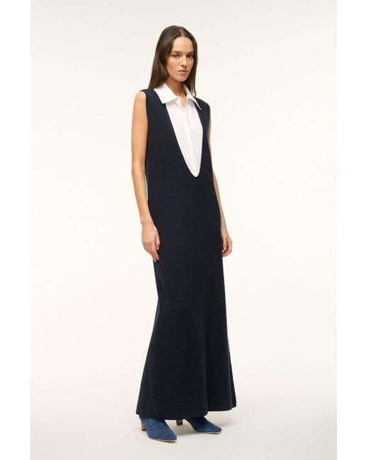 Staud Blue Sleeveless Dress