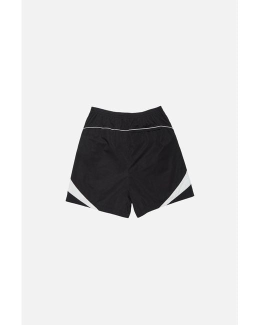 Acne Black Contrast Panel Shorts for men