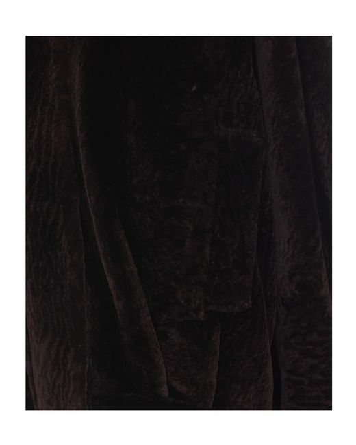 Arma Black Paula High-Neck Shearling Jacket