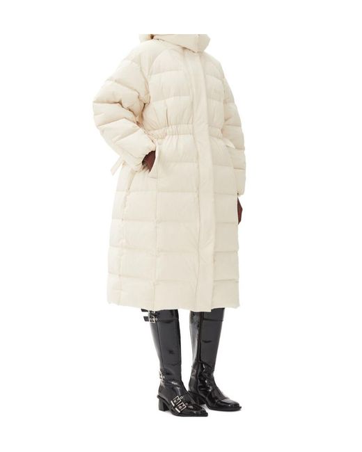 Ganni White Jacket With Logo
