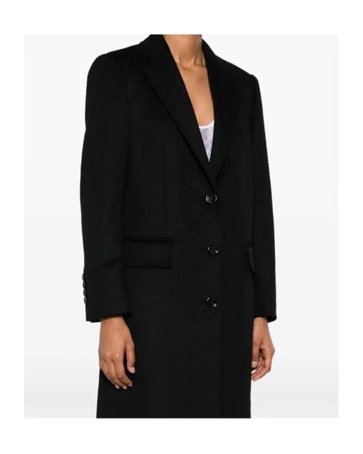 Dolce & Gabbana Black Single-Breasted Coat