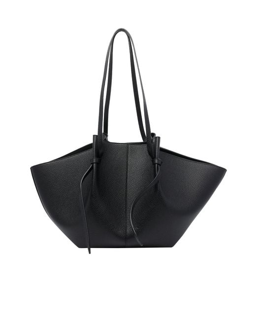 Yuzefi Black Mochi Large Shoulder Bag