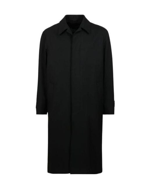 Herno Black Long Sleeve Coat for men