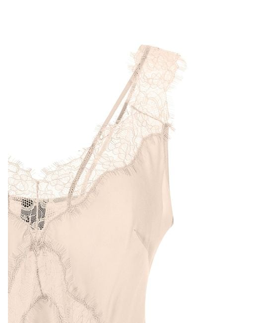 Pinko Natural Lydia Lace Detailed Top