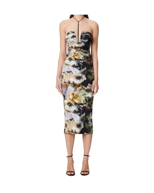 Amazuìn Multicolor Floral Pattern Dress