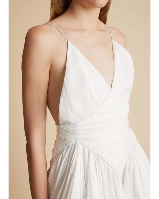 Khaite White The Margot Godet Minidress