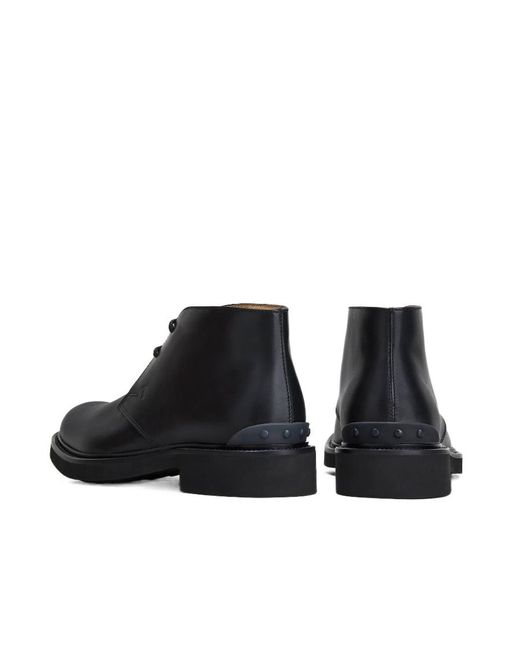 Tod's Blue Lace-Up Ankle Boots for men