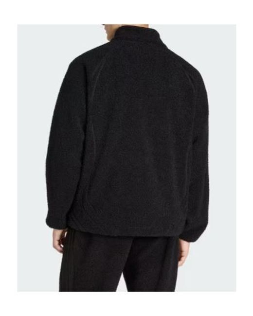 Adidas Originals Black Borg Fleece Teamgeist Track Jacket for men