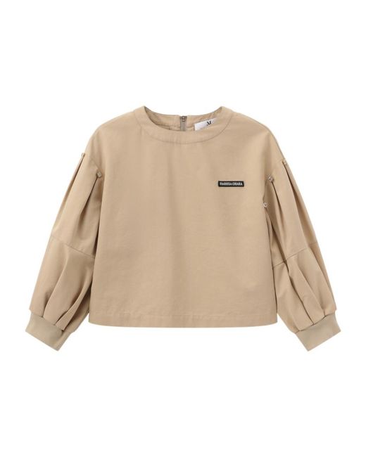 Marissa Chiara Natural Crew Neck T-Shirt