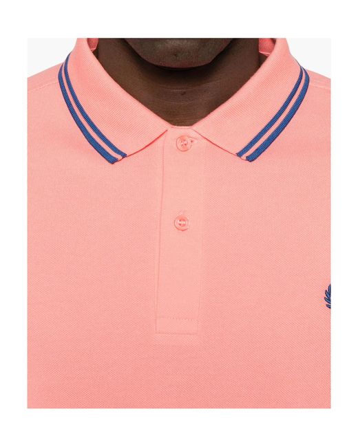 Comme des Garçons White X Fred Perry Logo-Embroidered Polo Shirt for men
