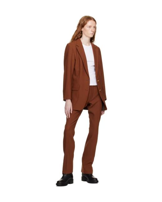 Rag & Bone Brown Jacey Belt Loop Slacks