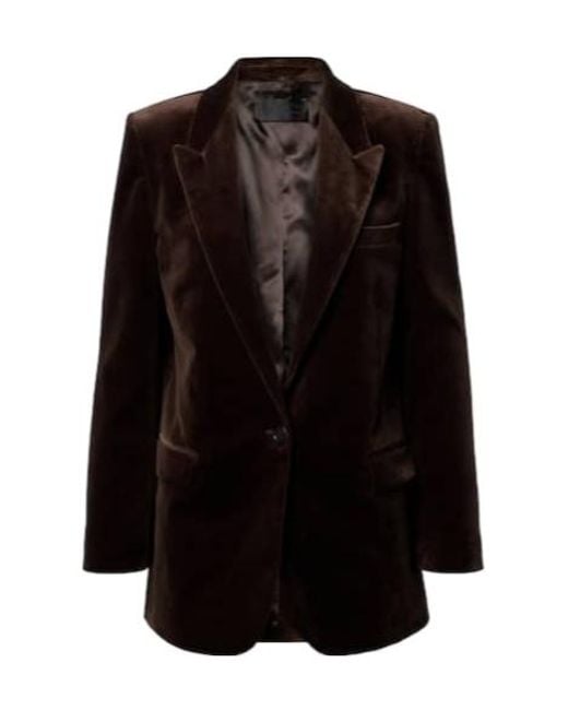 Nili Lotan Black Button-Down Blazer