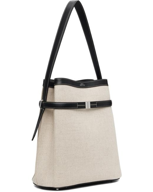 Totême White Lettering Shoulder Bag