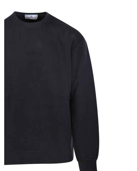 Stone Island Blue Round-Neck Sweater for men