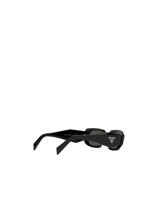 Prada White Logo Rectangular Sunglasses