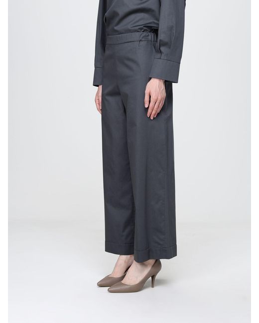 Max Mara Gray High-Waisted Trousers