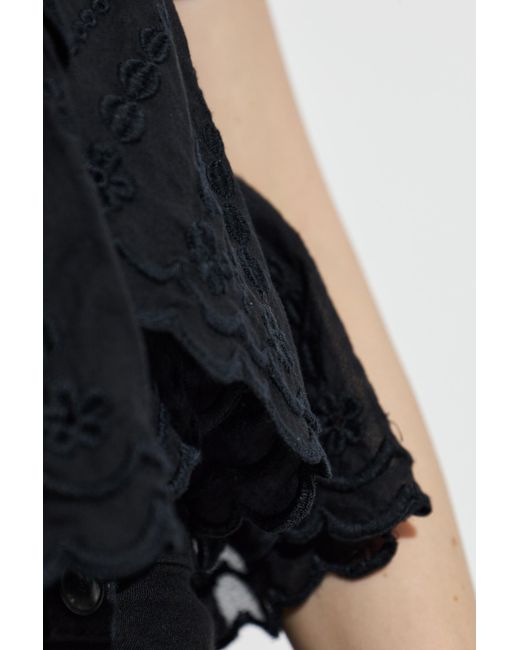 Isabel Marant Black Short-Sleeved Top