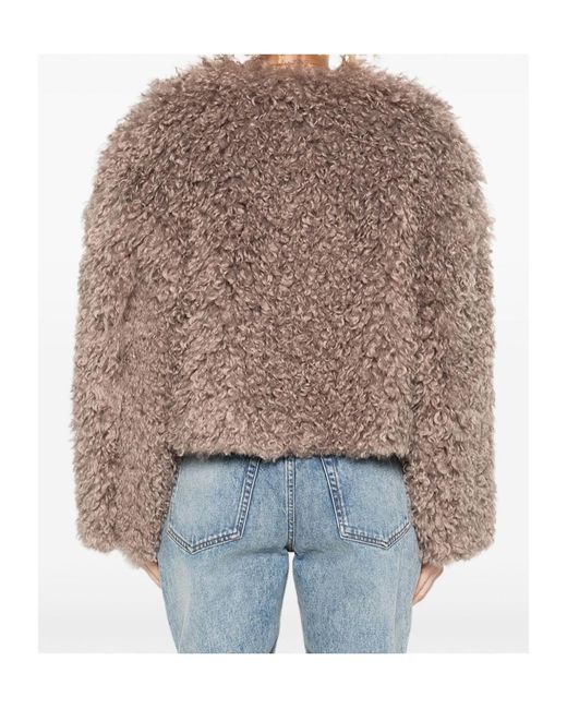 Tagliatore Brown Long-Sleeved Casual Jacket