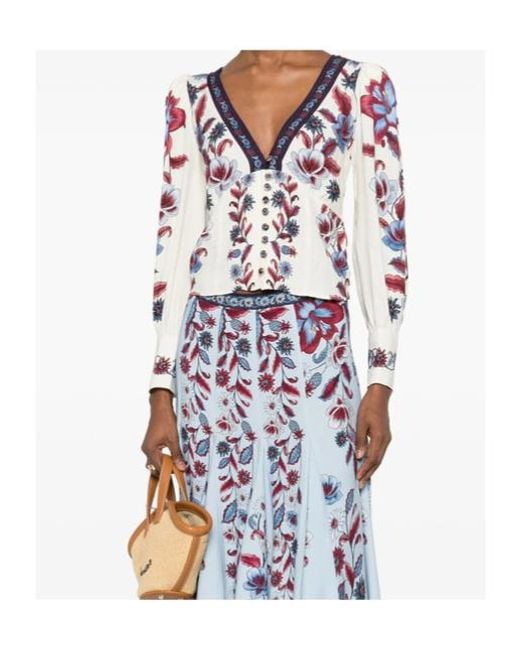 Farm Rio Multicolor Floral Print Shirt