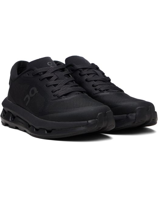 On Shoes Black Lace-Up Sneakers
